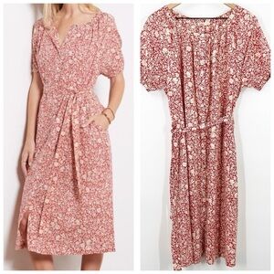 Faherty Carmel Dress In Tandoori Spice Sunrise Floral